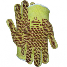 PIP 1TN4100KB, Boss, Aramid / Cotton Seamless Knit Hot Mill Glove with Cotton Liner and Double-Sid